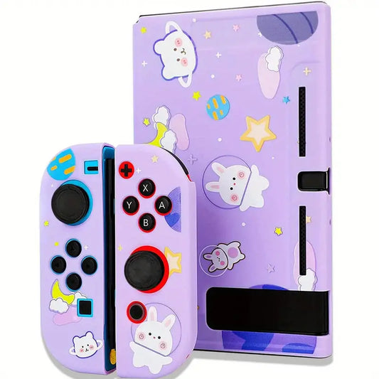 Purple Bunny Kawaii Nintendo Switch Protective Case