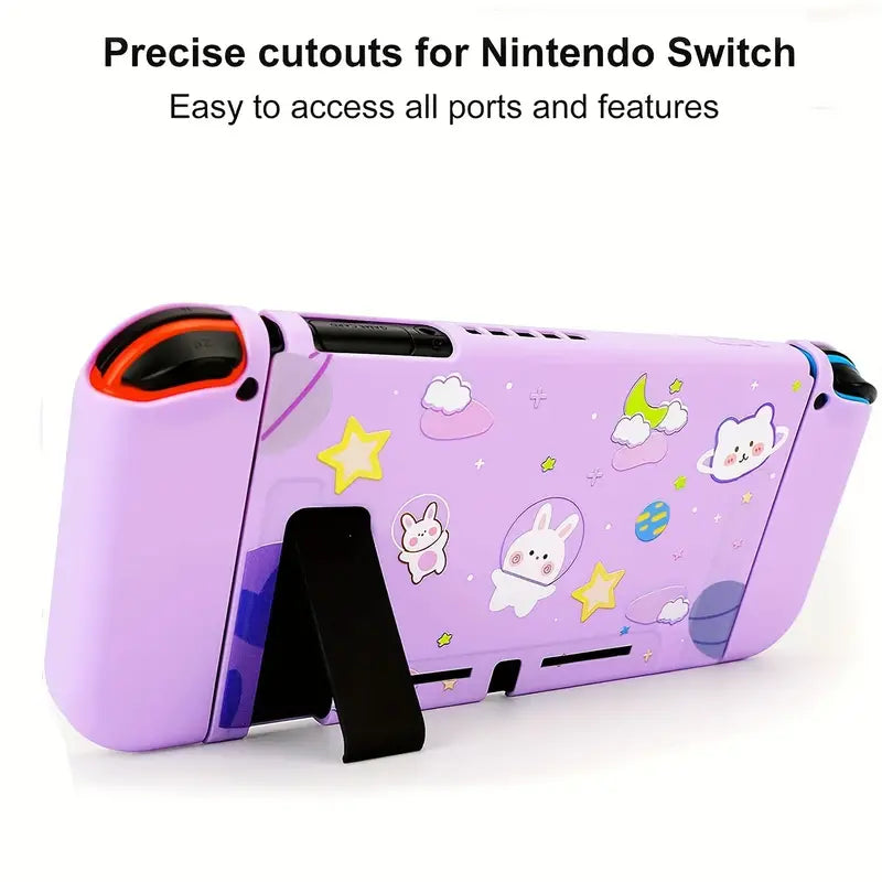 Purple Bunny Kawaii Nintendo Switch Protective Case