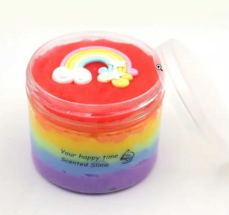 Fluffy Rainbow Slime