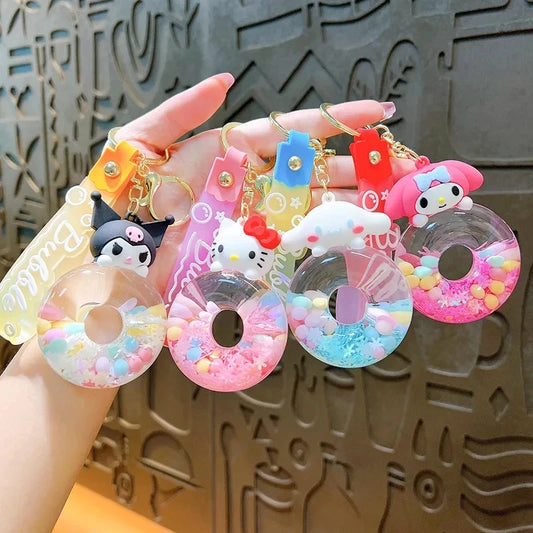 Sanrio Character Donut Acrylic Keychain