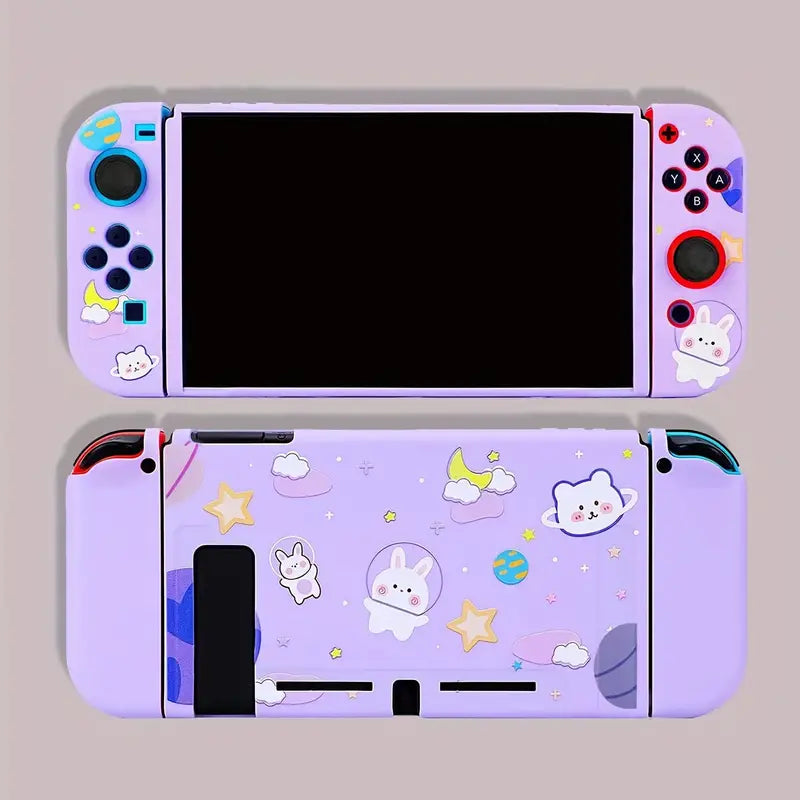 Purple Bunny Kawaii Nintendo Switch Protective Case